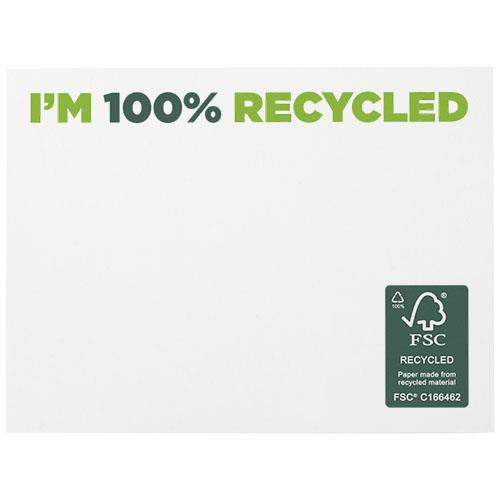 Karteczki samoprzylepne z recyklingu o wymiarach 100 x 75 mm Sticky-Mate®-46247