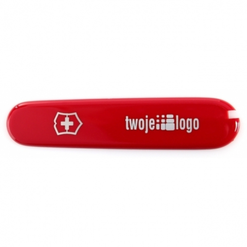 Victorinox Scyzoryk Waiter - czerwony, z własnym nadrukiem, logo firmy AMC GROUP