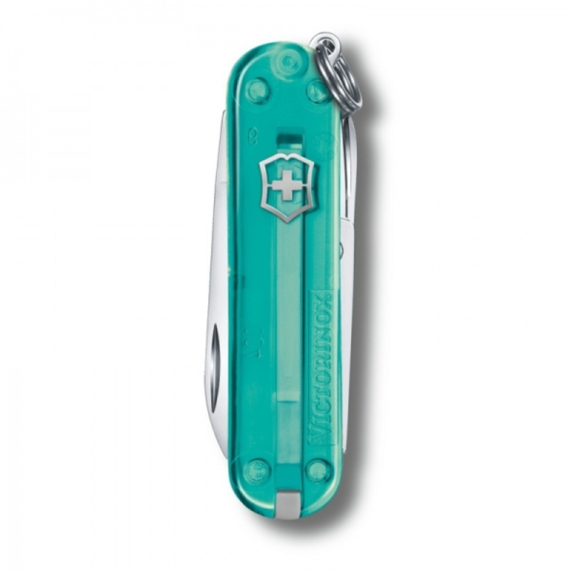 Victorinox Transparentny scyzoryk Classic SD - kolor do wyboru z logo firmy, własnym nadrukiem AMC GROUP