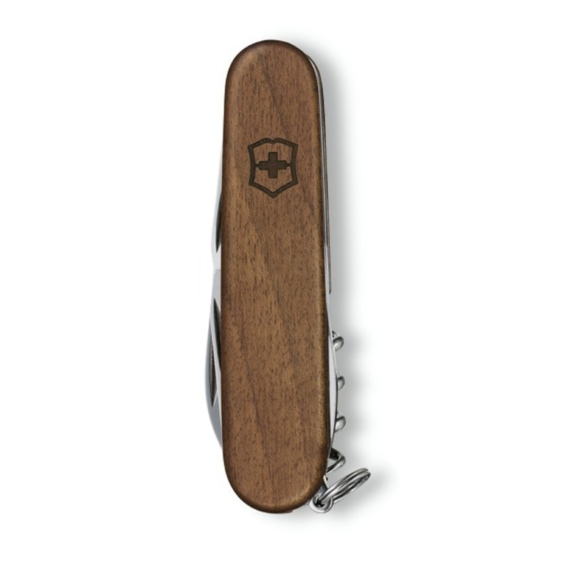 Victorinox Drewniany scyzoryk Huntsman Wood, z własnym nadrukiem, logo firmy AMC GROUP