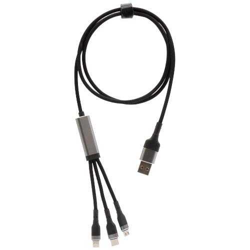 SCX.design C53 kabel do ultraszybkiego ładowania 5 w 1 o mocy 100 W z tworzywa sztucznego rPET-70508