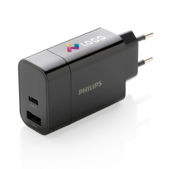 Szybka ładowarka ścienna 30W Philips z nadrukiem | AMC GROUP
