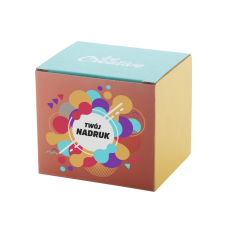 Personalizowane, tekturowe pudełko na kubek 300-350 ml z nadrukiem full kolor