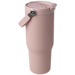 Kubek Bronx o pojemności 900 ml, z izolacją próżniową, wykonany ze recyklingowanej stali nierdzewnej z certyfikatem RCS i z mied