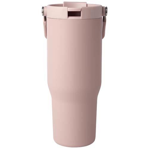 Kubek Bronx o pojemności 900 ml, z izolacją próżniową, wykonany ze recyklingowanej stali nierdzewnej z certyfikatem RCS i z mied