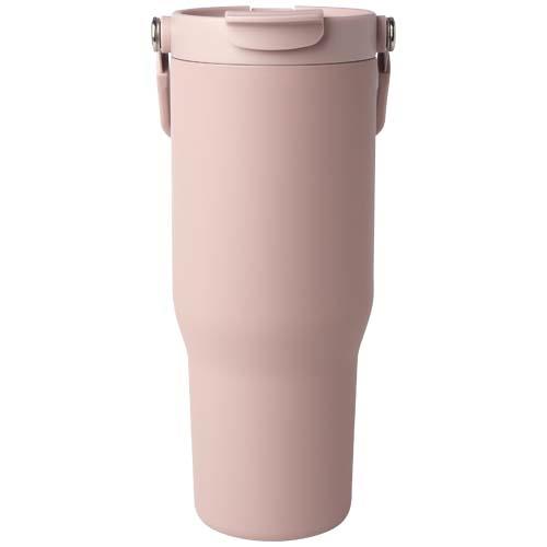 Kubek Bronx o pojemności 900 ml, z izolacją próżniową, wykonany ze recyklingowanej stali nierdzewnej z certyfikatem RCS i z mied