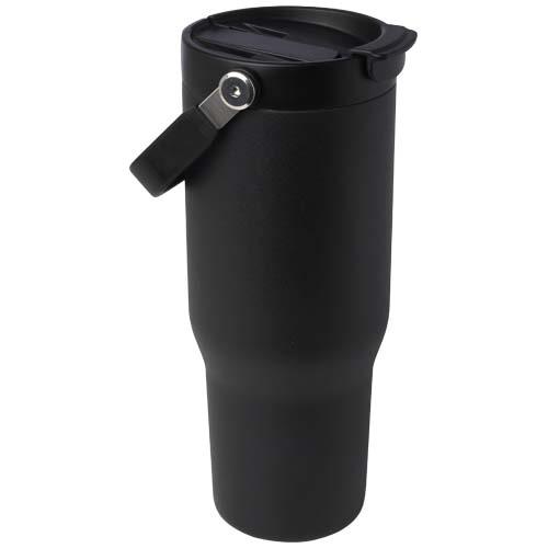 Kubek Bronx o pojemności 900 ml, z izolacją próżniową, wykonany ze recyklingowanej stali nierdzewnej z certyfikatem RCS i z mied