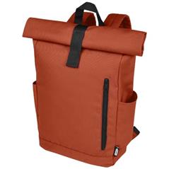 Byron plecak na laptopa 15,6 cala z tworzywa RPET z certyfikatem GRS z zawijanym zamknięciem, 18 l-80571