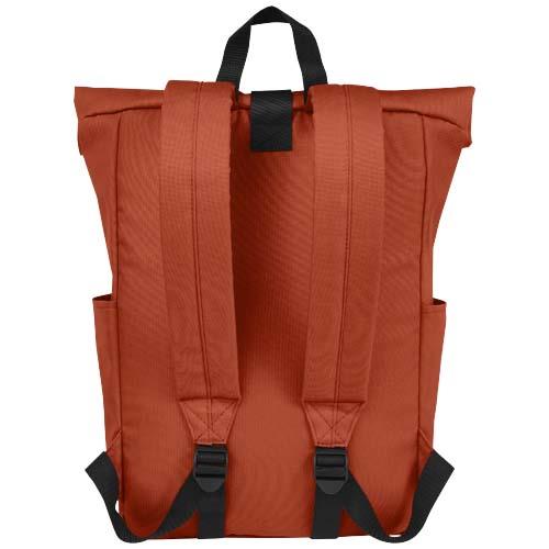Byron plecak na laptopa 15,6 cala z tworzywa RPET z certyfikatem GRS z zawijanym zamknięciem, 18 l-80573