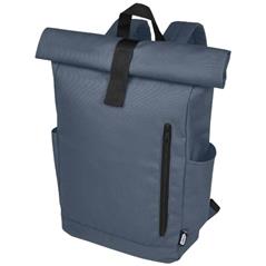 Byron plecak na laptopa 15,6 cala z tworzywa RPET z certyfikatem GRS z zawijanym zamknięciem, 18 l-80574