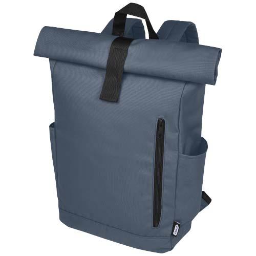 Byron plecak na laptopa 15,6 cala z tworzywa RPET z certyfikatem GRS z zawijanym zamknięciem, 18 l-80574