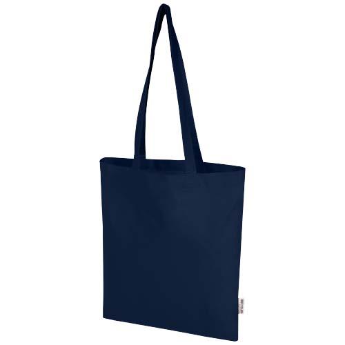 Madras Blend torba na zakupy z bawełny z recyklingu z certyfikatem GRS o gramaturze 140 g/m2 i pojemności 7l-80701