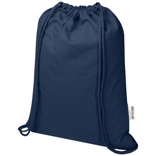 Oregon Blend torba ściągana sznurkiem z materiału materiału z recyklingu, 140 g/m2, 5 l, posiadająca certyfikat GRS-80713