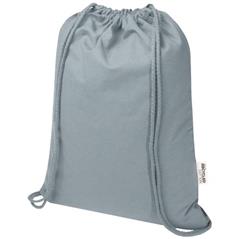 Oregon Blend torba ściągana sznurkiem z materiału materiału z recyklingu, 140 g/m2, 5 l, posiadająca certyfikat GRS-80715