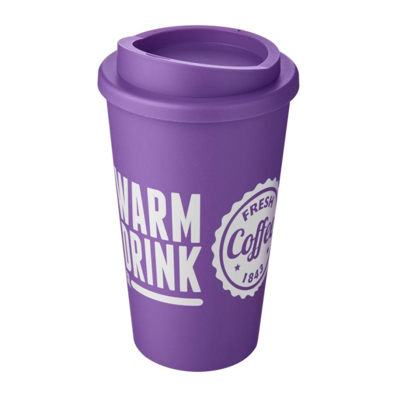 Kubek termiczny izolowany z zakręcaną pokrywką - 350 ml, z logo firmy, nadrukiem