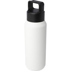 Butelka Astra ze stali nierdzewnej, z miedzianą izolacją próżniową o pojemności 600 ml z logo