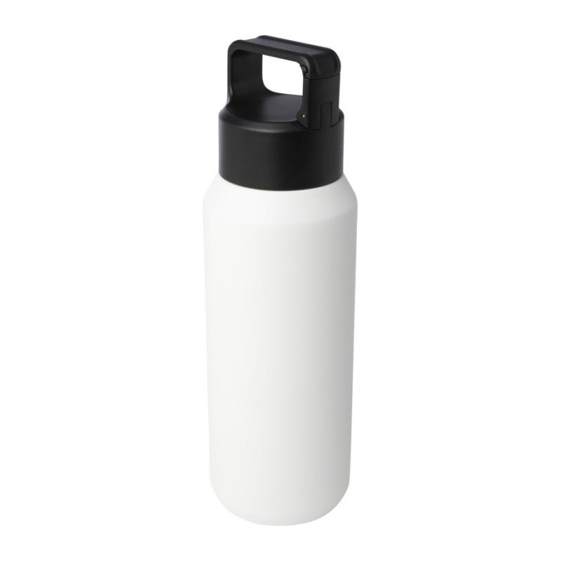 Butelka Astra ze stali nierdzewnej, z miedzianą izolacją próżniową o pojemności 600 ml z logo
