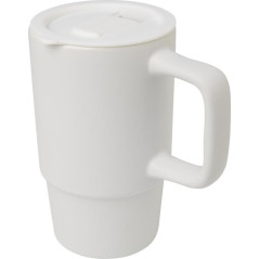 Carter kubek ceramiczny o pojemności 450 ml z plastikową pokrywką-82258