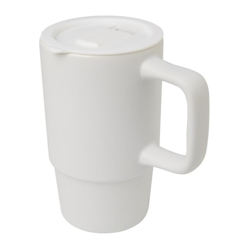 Carter kubek ceramiczny o pojemności 450 ml z plastikową pokrywką-82258