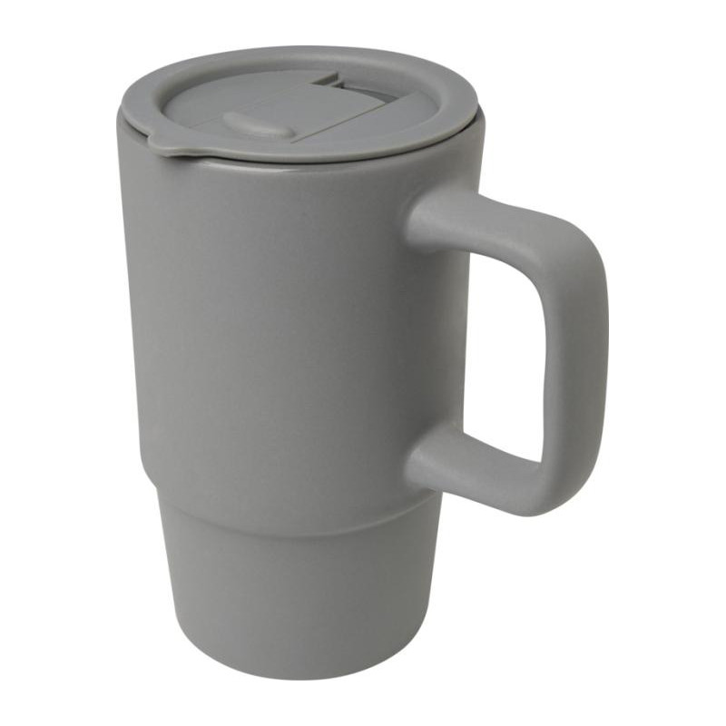 Carter kubek ceramiczny o pojemności 450 ml z plastikową pokrywką-82260
