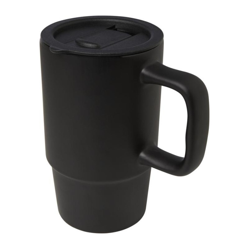 Carter kubek ceramiczny o pojemności 450 ml z plastikową pokrywką-82262