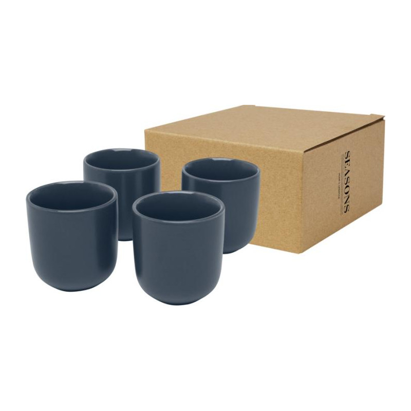 Male 4 sztuki, filiżanka do espresso o pojemności 90 ml z logo -81423
