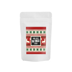Torba świąteczna 150g Doypack z dodatkami, gorące czekolady - z Twoim logo