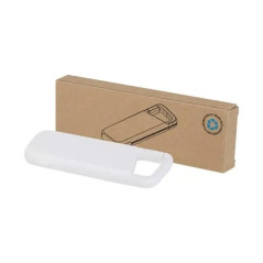 Alkes wodoodporny powerbank z karabińczykiem o pojemności 5000 mAh i mocy 12 W, wykonany z tworzyw sztucznych pochodzących z rec