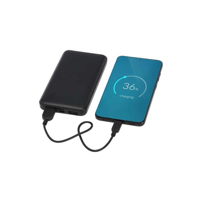Intan powerbank o pojemności 10 000 mAh i mocy 10 W z tworzyw sztucznych pochodzących z recyklingu-82381