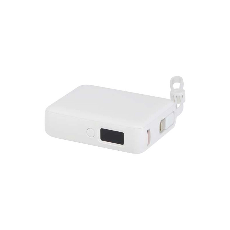 Acrux powerbank do tabletu o pojemności 10 000 mAh i mocy 35 W z wbudowanym kablem typu C - wykonany z tworzyw sztucznych pochod