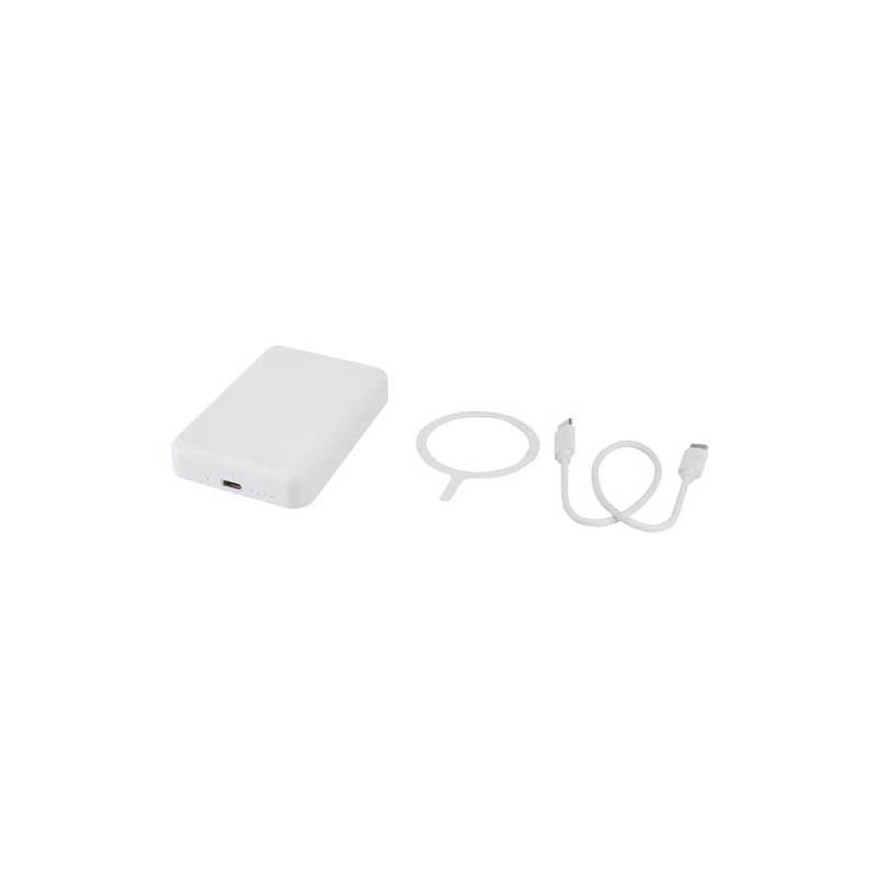Acrab magnetyczny bezprzewodowy powerbank o pojemności 5000 mAh i mocy 15 W z technologią PD 20 W — wykonany z tworzyw sztycznyc