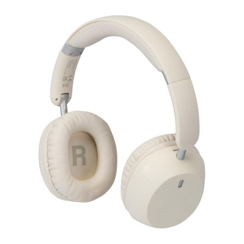 Hoggar składane słuchawki nauszne z tworzyw sztucznych pochodzących z recyklingu z funkcją ANC i ENC-82366