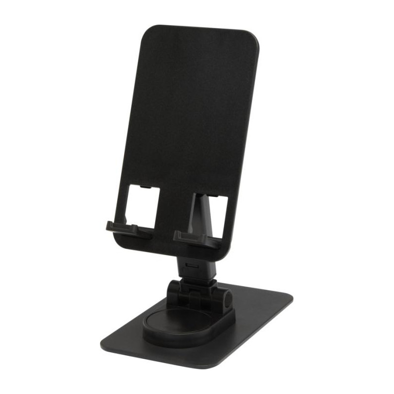 Alhena składany uchwyt na telefon z z tworzyw sztucznych pochodzących z recyklingu z metalową podstawką biurkową-82396