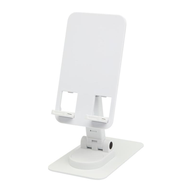 Alhena składany uchwyt na telefon z z tworzyw sztucznych pochodzących z recyklingu z metalową podstawką biurkową-82394