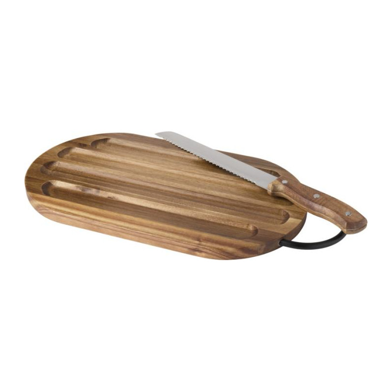 Prestige deska do krojenia z drewna akacjowego z nożem do chleba-82228