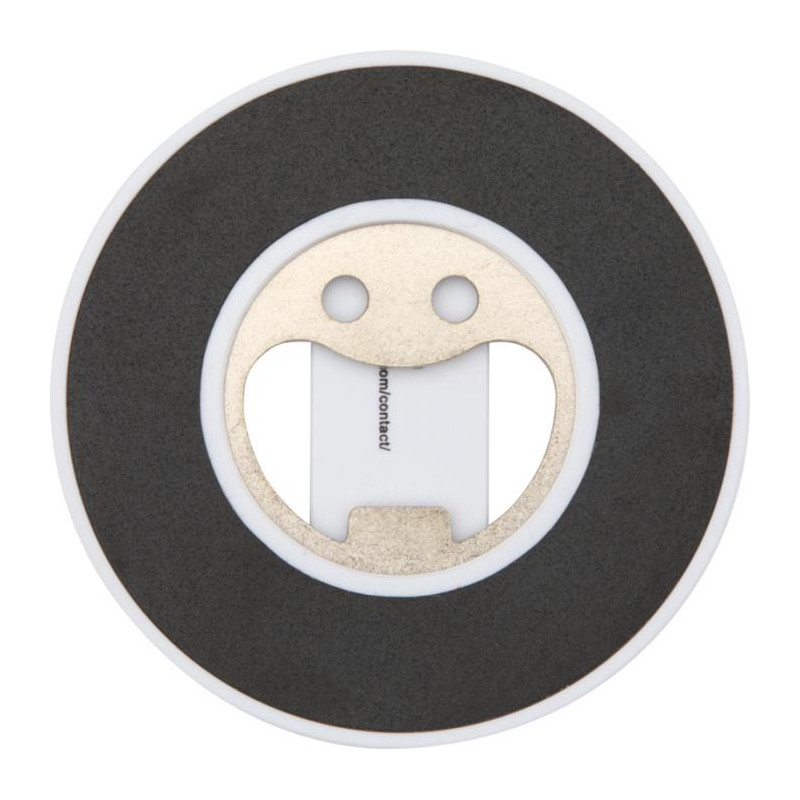 Ain magnetyczny stojak na telefon z tworzyw sztucznych pochodzących z recyklingu z otwieraczem do butelek -82343