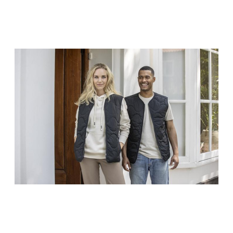 Quartz pikowany bezrękawnik typu unisex z recyklingu z certyfikatem GRS-81618