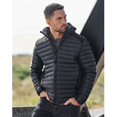 Kurtka Tisover men z kapturem pikowana Tee Jays - z własnym logo