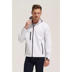 Relam męski softshell z kapturem - z własnym logo