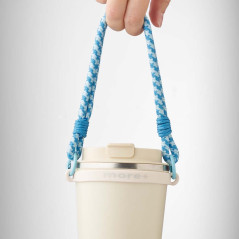 2-kolorowy sznurkowy uchwyt na kubek - z indywidualnym nadrukiem, logo